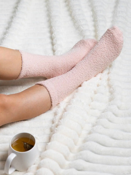 Luxe Cloud Socks By Sweet Dreams - Pink