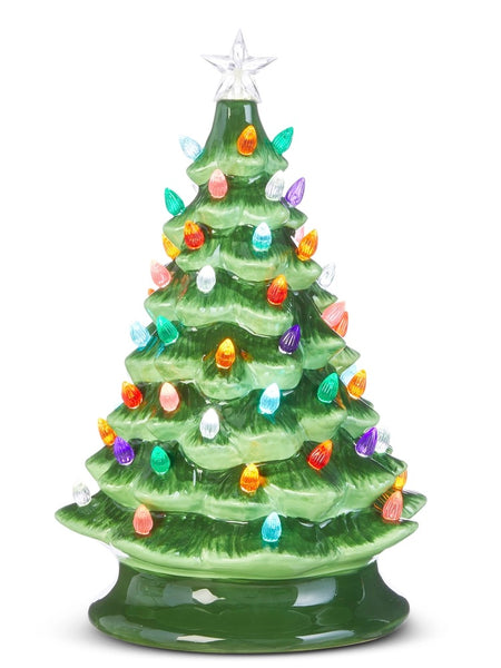 13" Vintage Lighted Tree