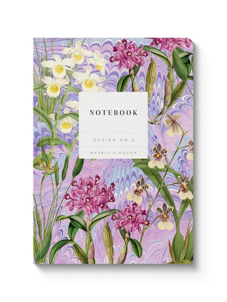 Marble Orchids Paperback Notebook