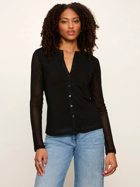 Sanctuary Mesh Long Sleeve Cardigan