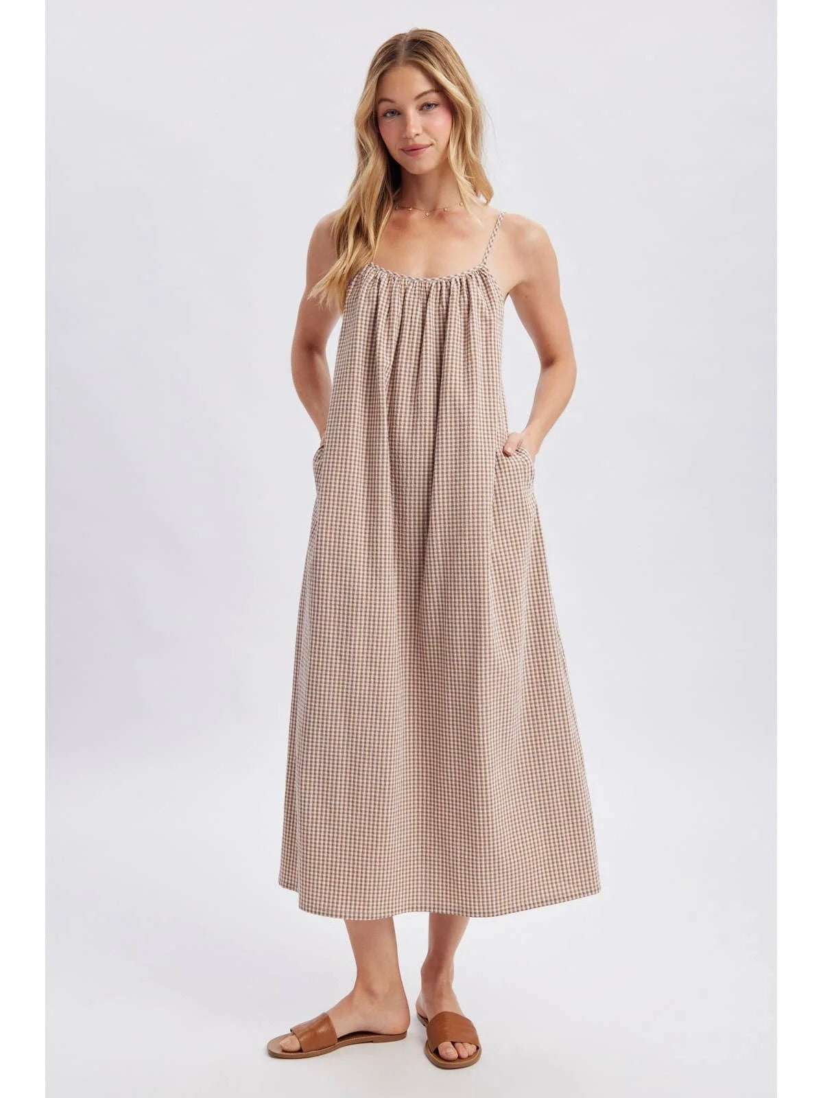 Madeline Woven Midi Dress