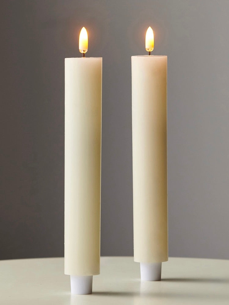 6.5" Taper Flameless Candle Set