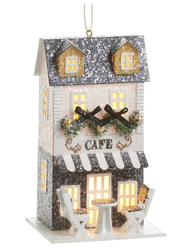 Lighted Paper Cafe Ornament