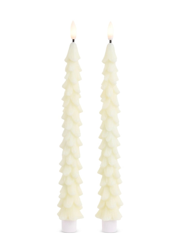 10.5" Ivory Tree Tapers