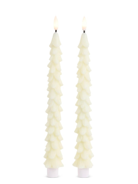 10.5" Ivory Tree Tapers