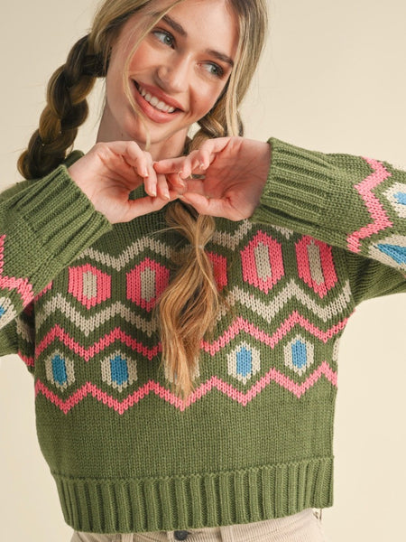 Geometric Knit Sweater