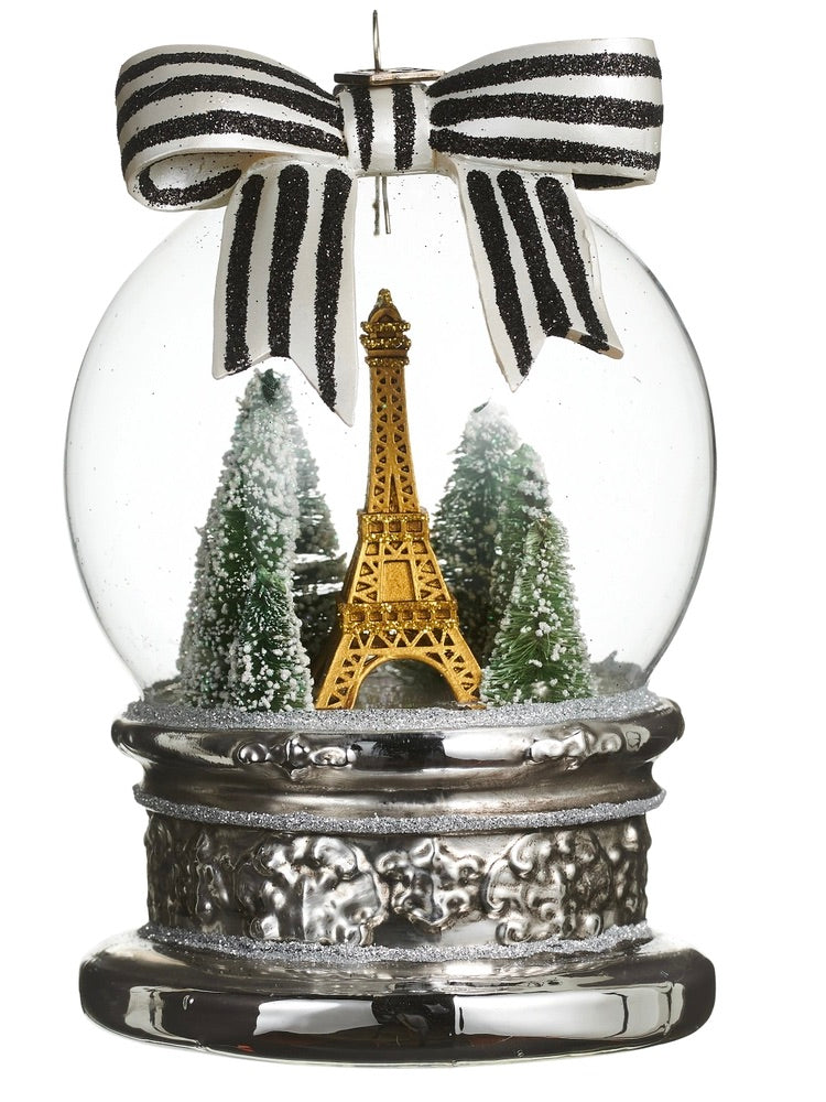 Midnight in Paris Globe Ornament