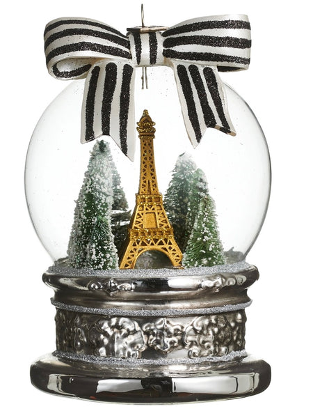 Midnight in Paris Globe Ornament