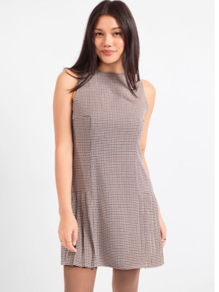 Honor Roll Pleated Mini Dress