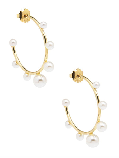 Pearl Bead Hoops