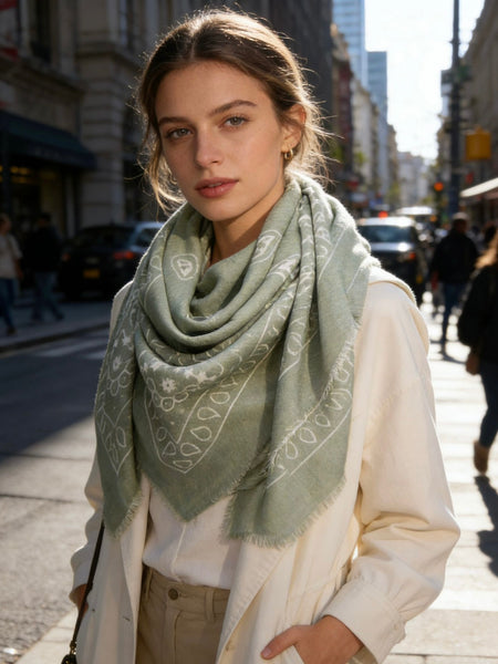 Bandana Knit Scarf