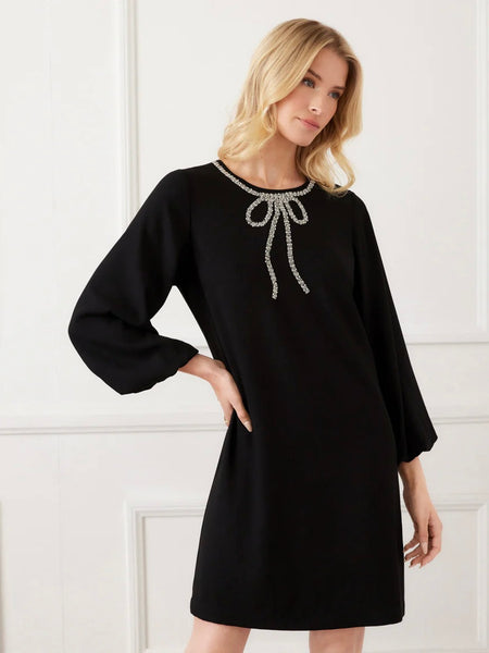 Embellished Bow Dress
