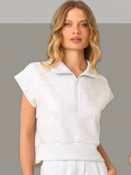 Cloud Fleece Short Sleeve Quarter Zip