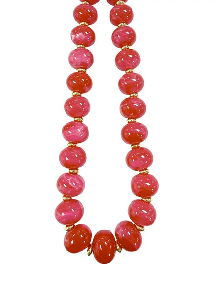 Marble Chunky Beaded Necklace