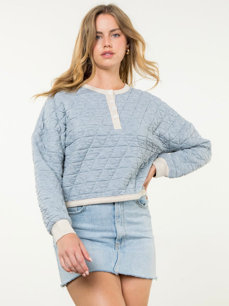 Camilla Textured Triangle Sweater