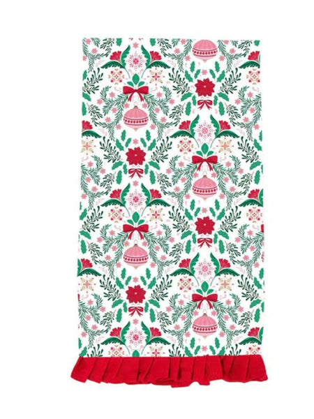 Holiday Embellished Tea Towel
