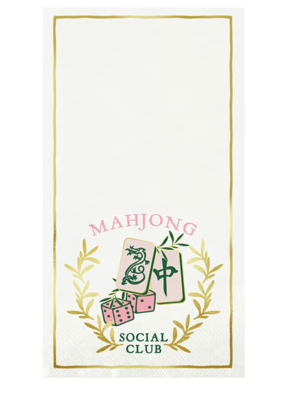 Mahjong Social Club Guest Napkin