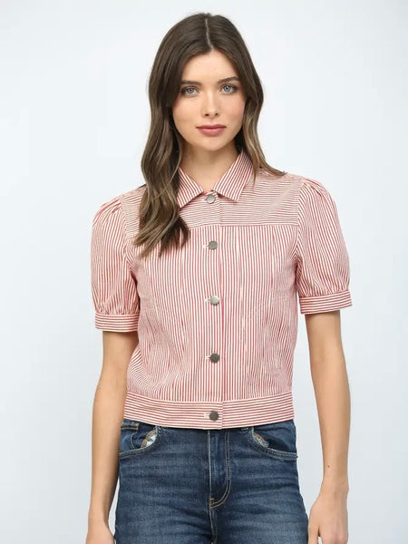 Elizabeth Denim Crop Jacket