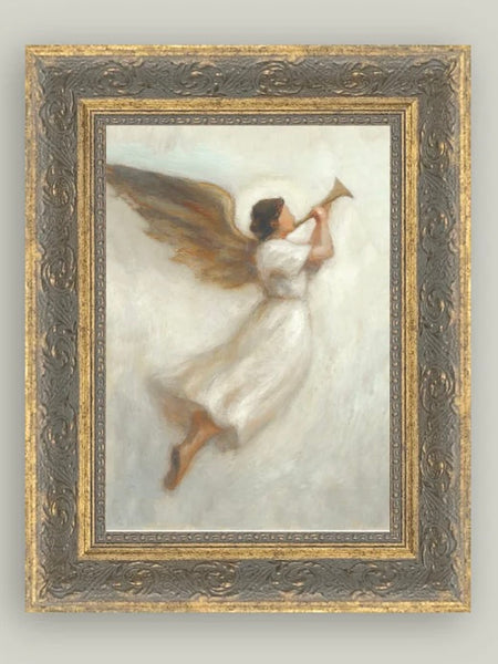 The Trumpeting Angel Patina Gold