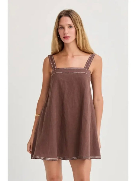 Jael Linen Mini Dress
