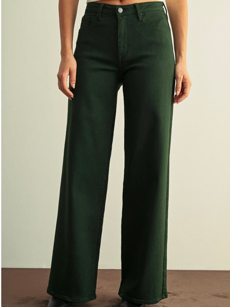 Just Black Denim Stretchy Wide Leg