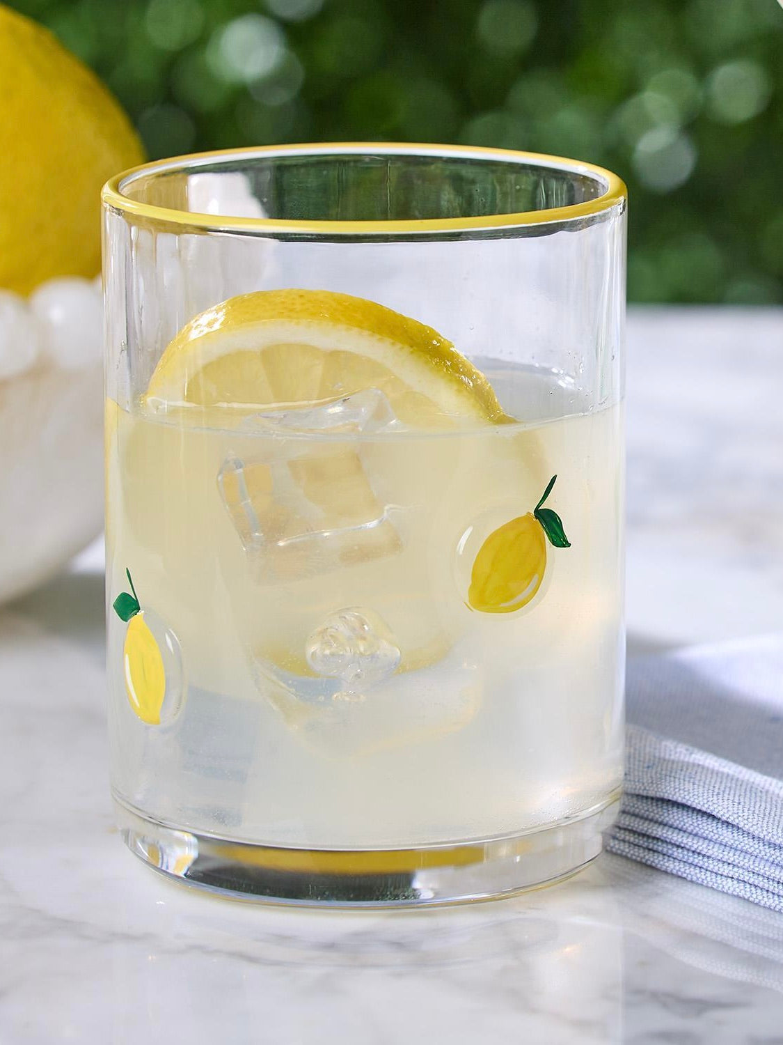Lemon Double Old Fashioned Glass