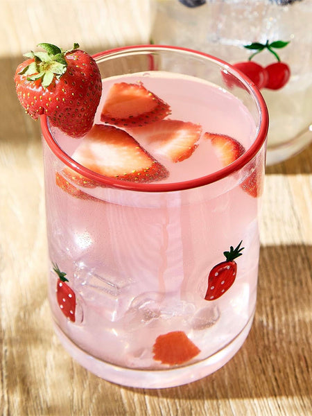 Strawberry Double Old Fashioned Glass