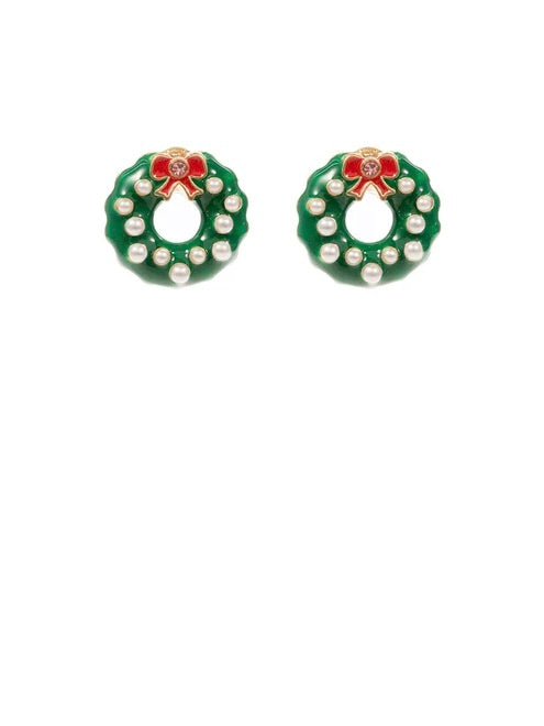 Christmas Wreath Earrings