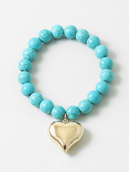 Poppy Heart Bracelet