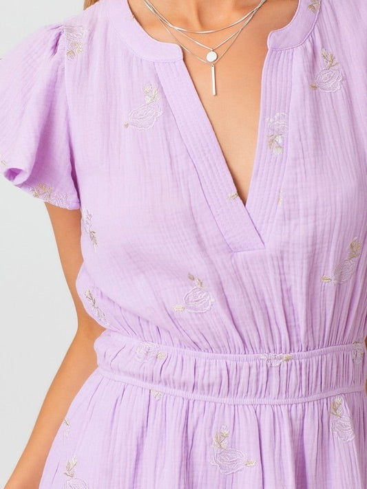 Lavender Fields Tiered Dress