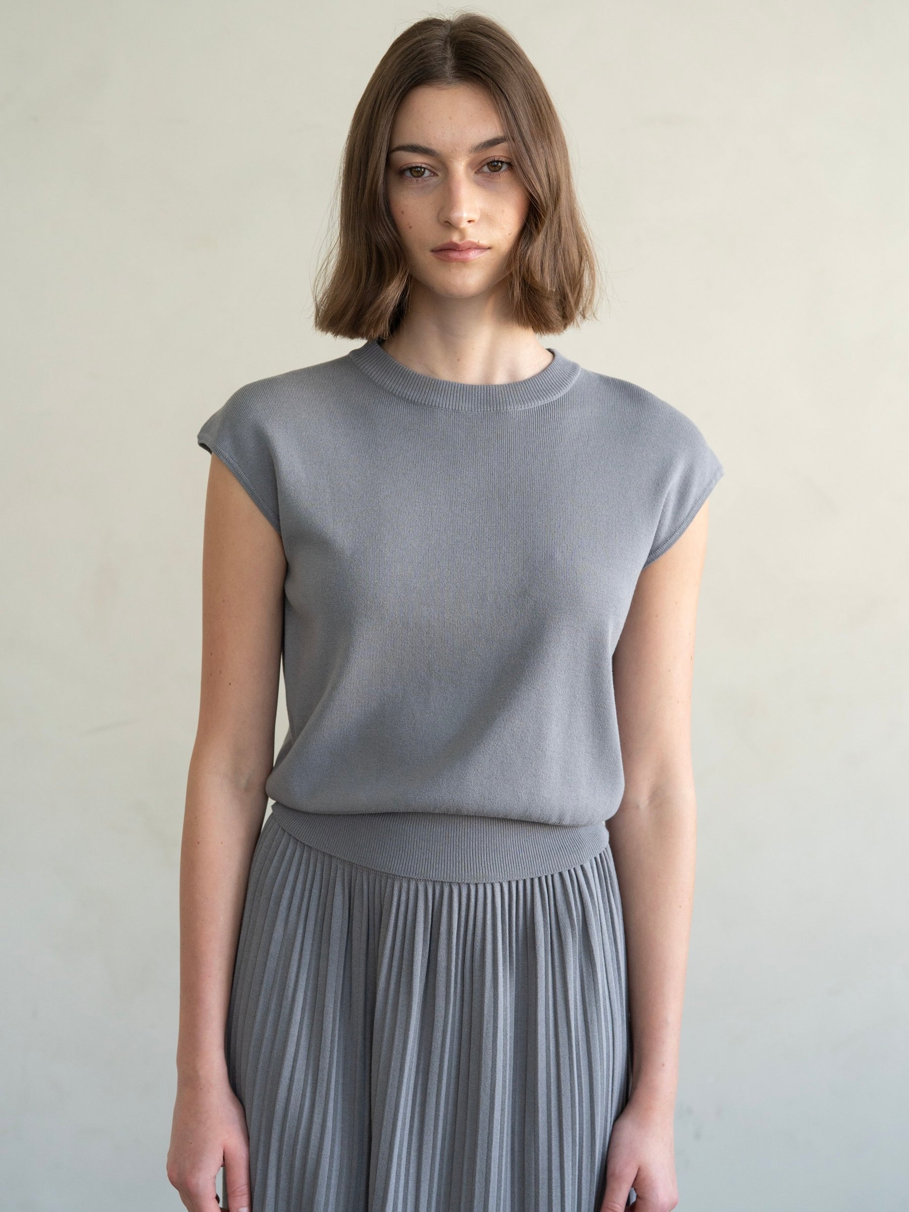 Mia Crew Neck Knitted Top