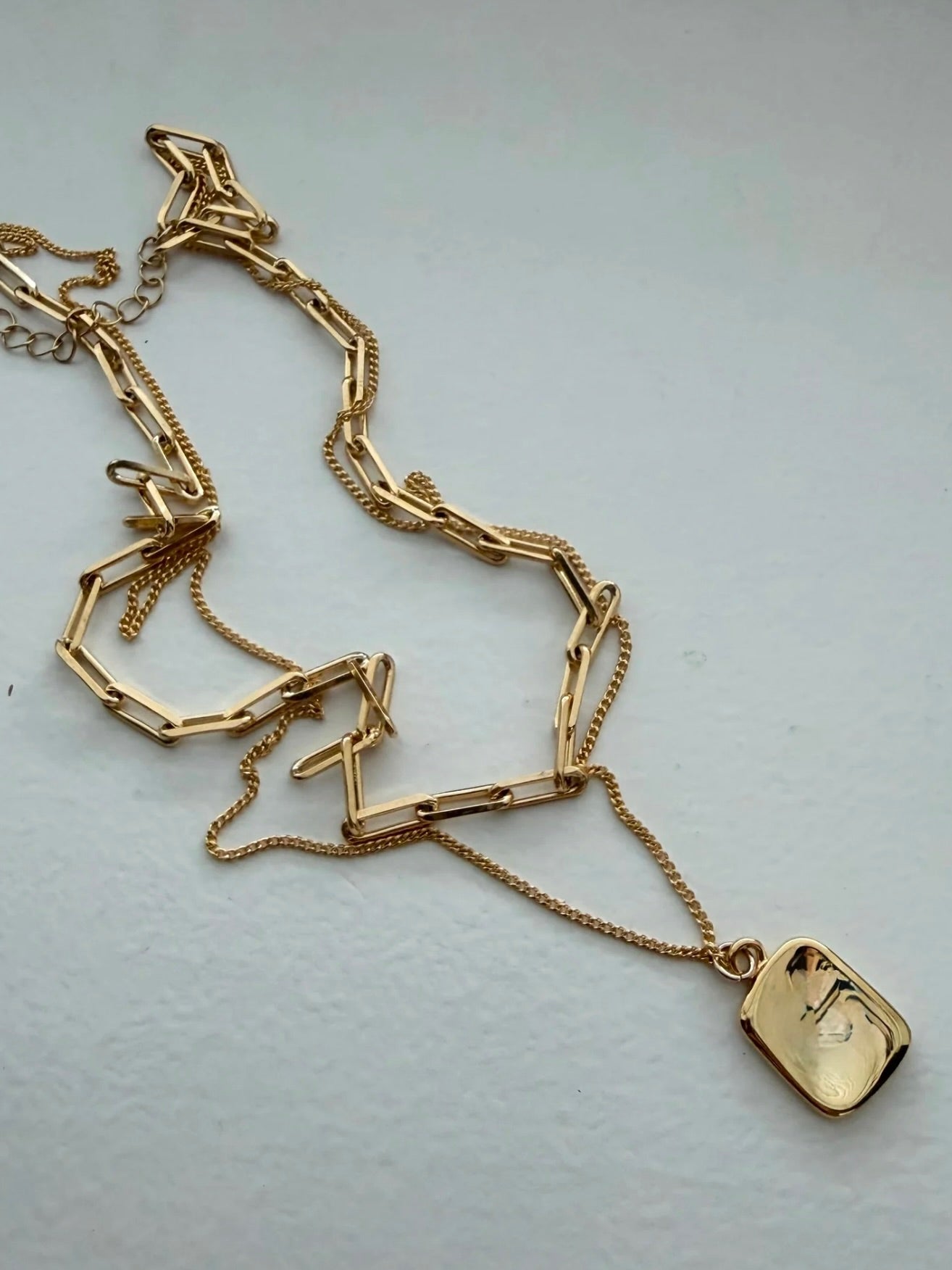 Mini Square Layered Necklace