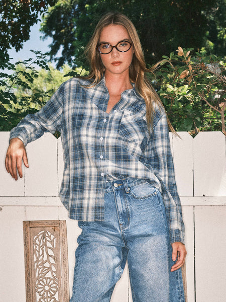 Super Soft Washed Cotton Plaid Shirt
