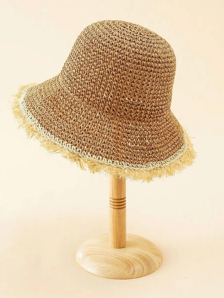 Raw Edge Bucket Hat