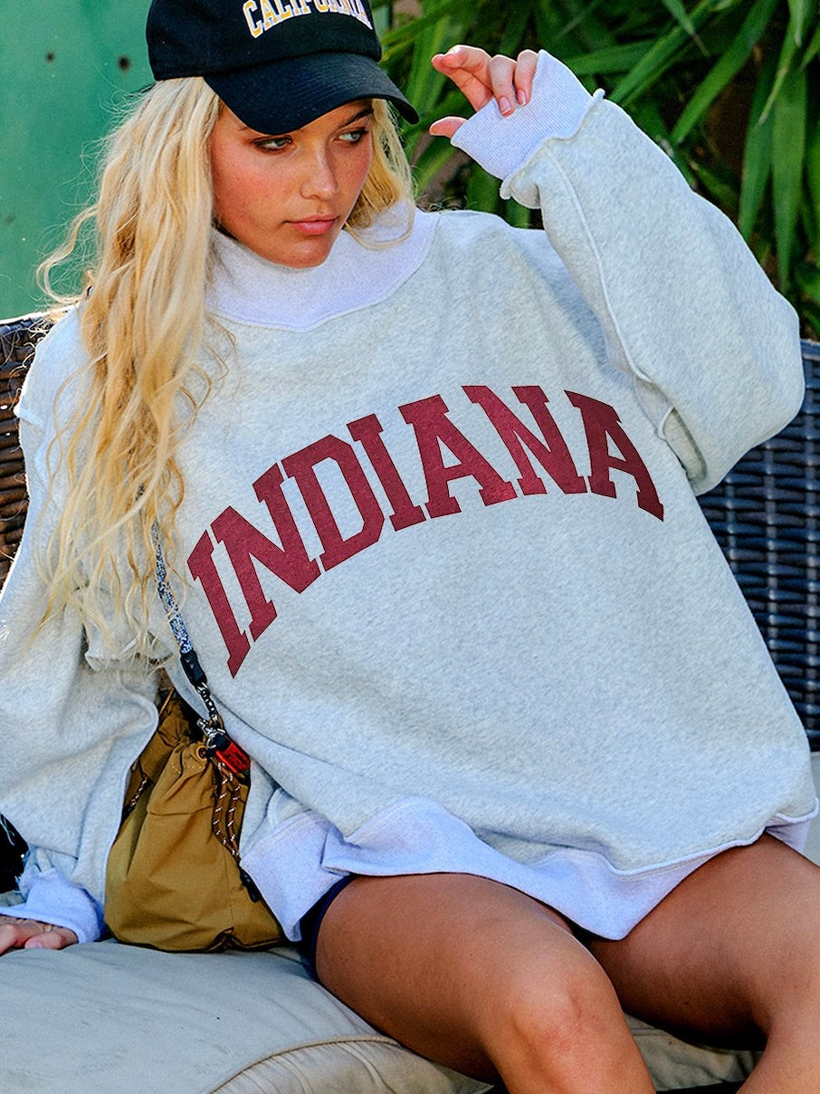 Reversible Indiana Mock Neck Sweatshirt