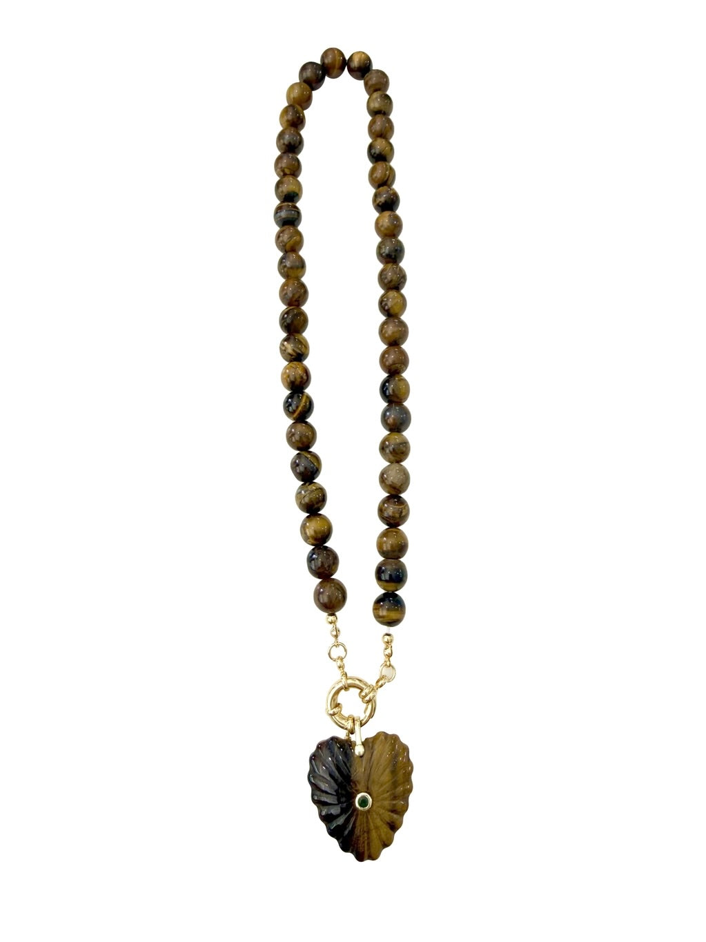 Briar Beaded Necklace with Heart