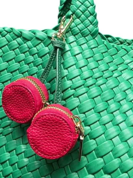 Cherry Zip Bag Charm