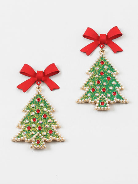 Classic Christmas Tree Earring