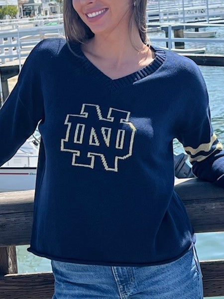 PRE-ORDER FOR 12/10 SHIPMENT: Notre Dame Shamrock Varsity Crewneck Sweater