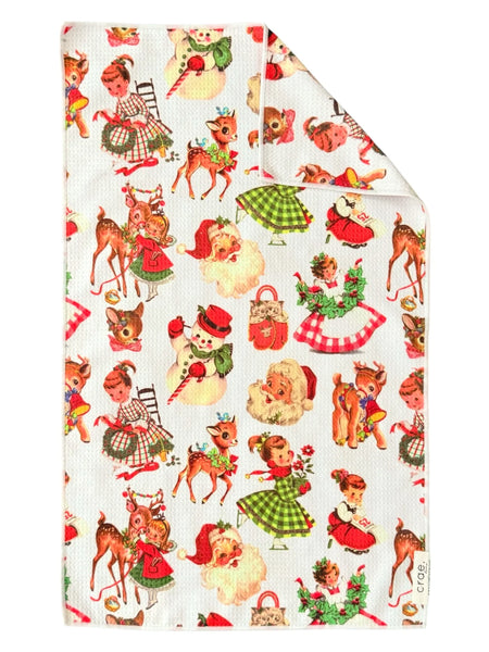Nostalgic Christmas Holiday Towel