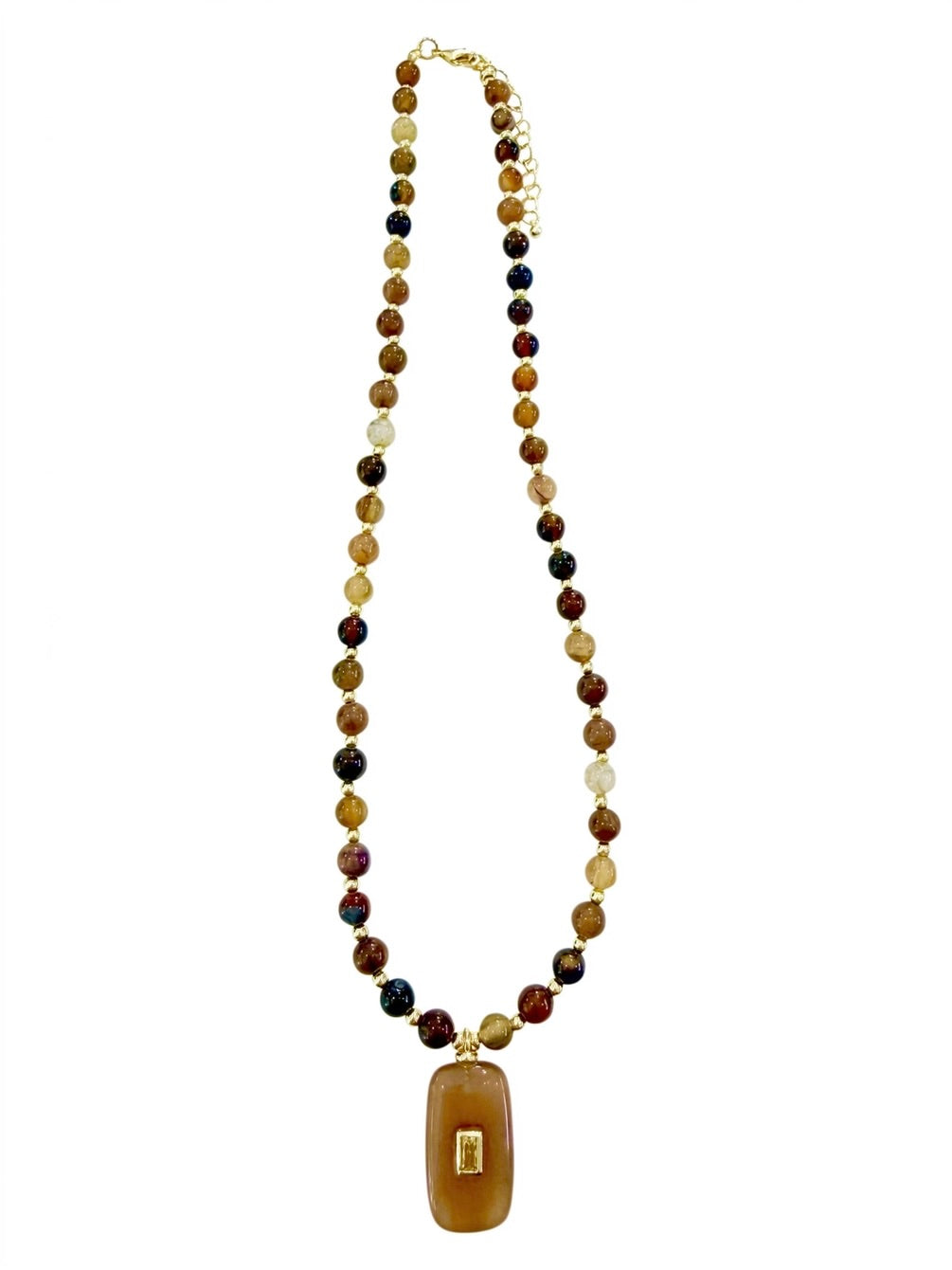 Kayla Gemstone Charm Necklace