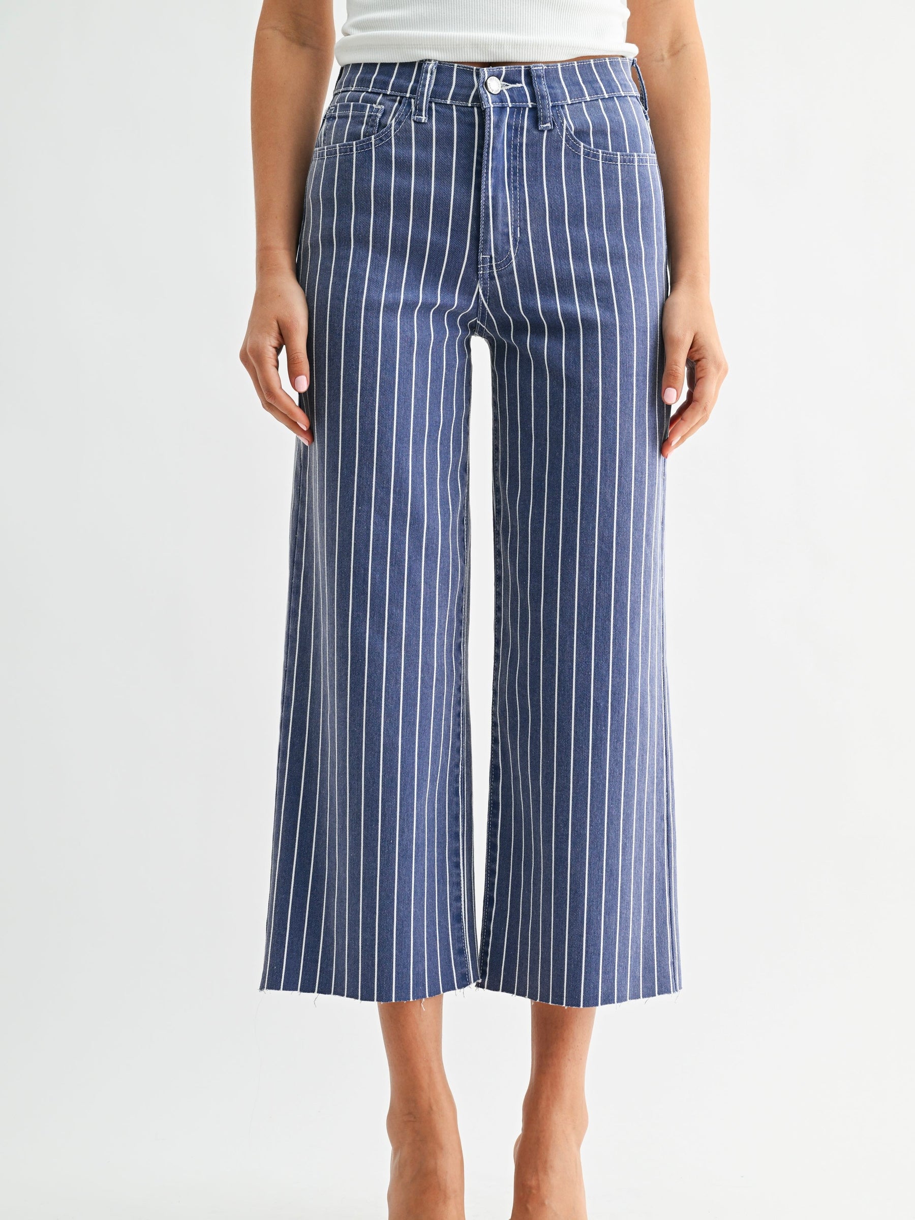 Just Black Denim : Scissor Cut Wide Leg