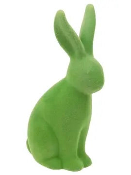 Flocked Terracotta Bunny