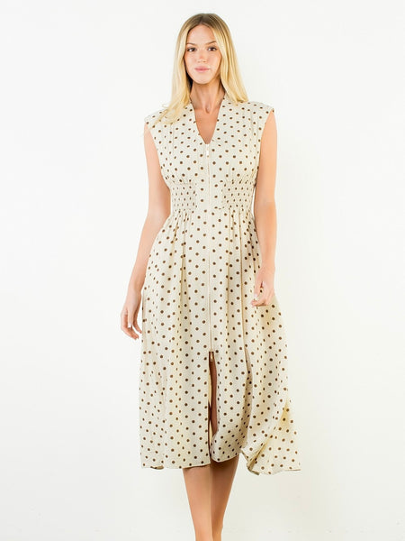 Saxxon Zip Midi Dress