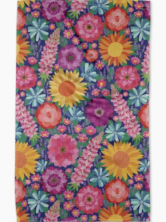 Geometry : Spring Blooms Tea Towel