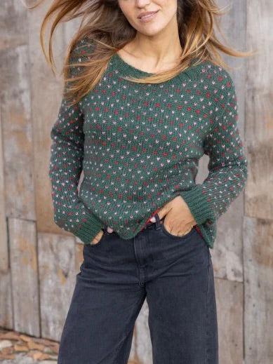 Emily Cropped Crew Chunky Sweater