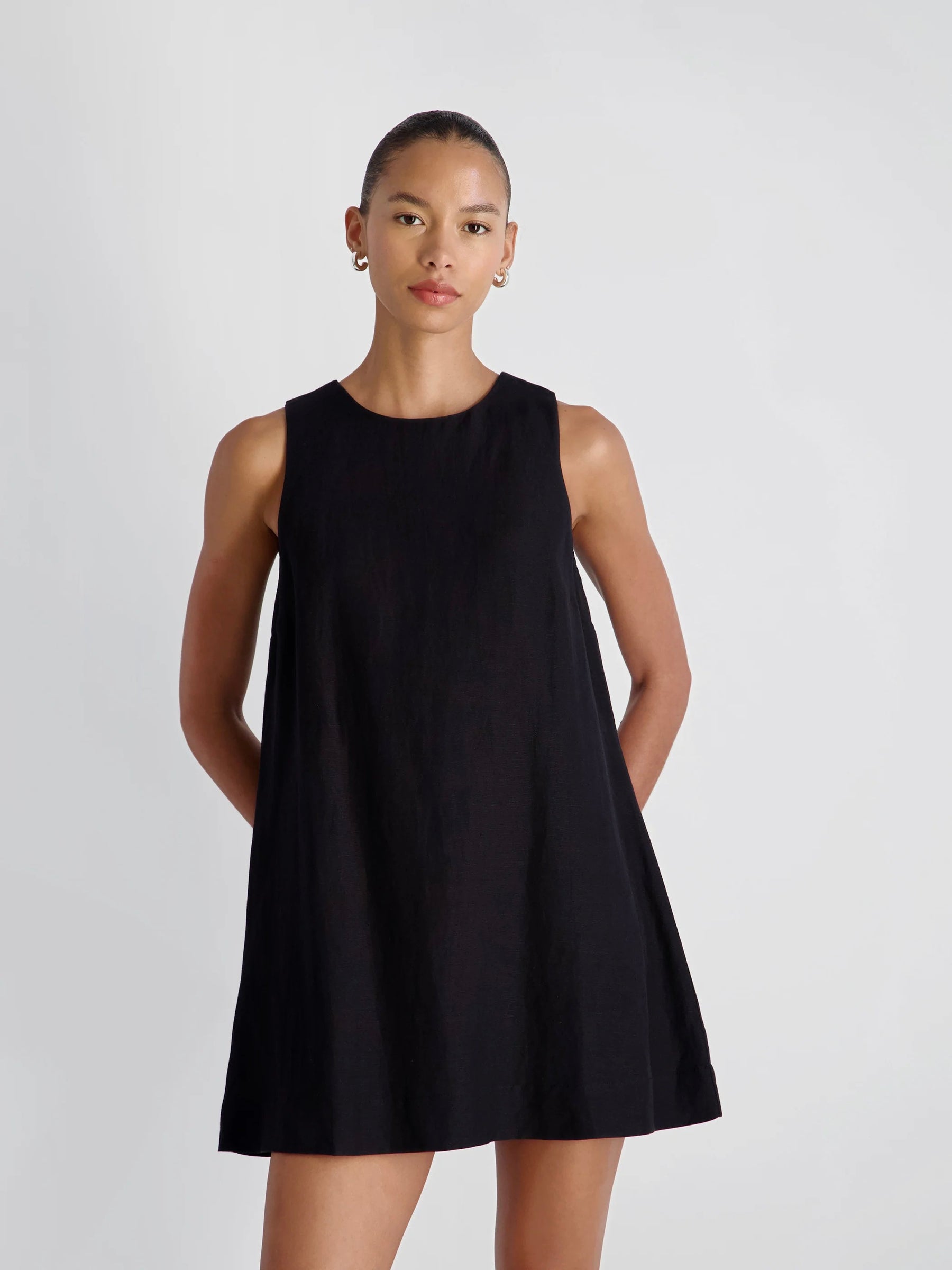 French Connection Cooper Linen Sleeveless Mini Dress