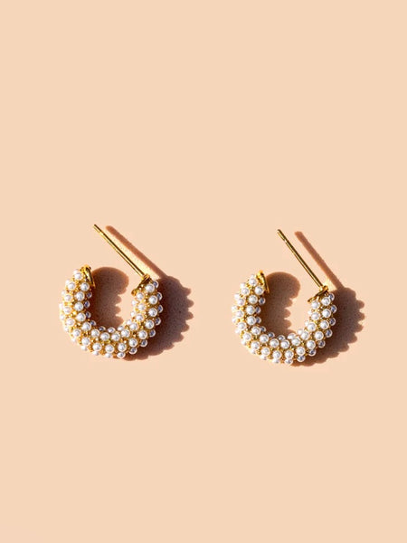 Pearl Mini Hoops