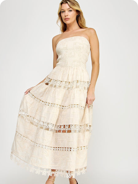 Nellie Lace Tube Dress