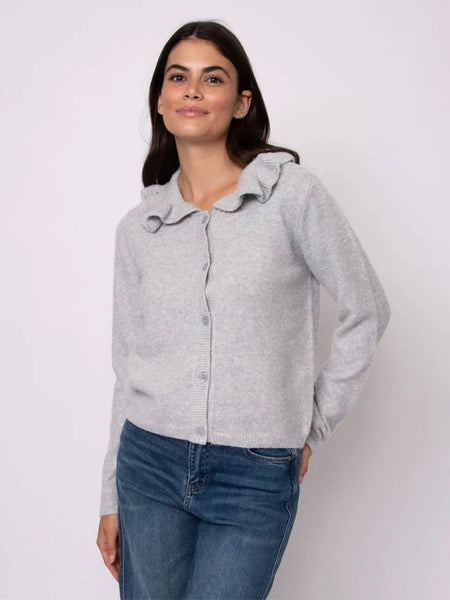 Hydrangea Long Sleeve Shawl Neck Cardigan